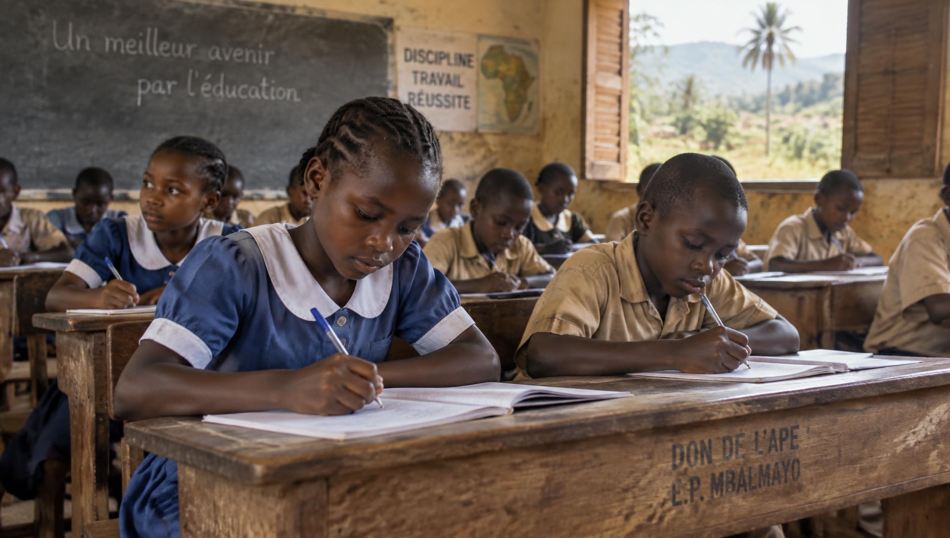 Children in a classroom at the start of the school day